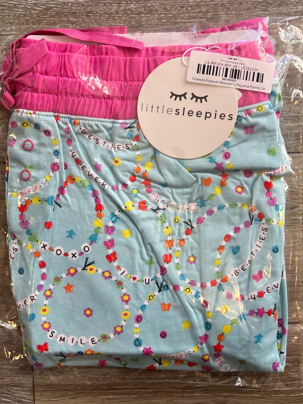 NIB Little Sleepies ‘Friends Forever’ Women’s Pajama Jogger Pant in Medium 💖